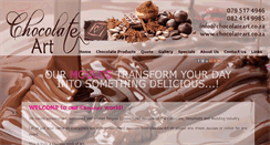 Desktop Screenshot of chocolateart.co.za