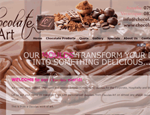 Tablet Screenshot of chocolateart.co.za